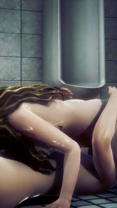 Hentai Uncensored - Cyndi does a 69 in the boys bathroom | Clip 1