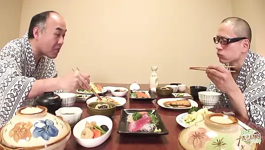 After Finishing Lunch, These Sexy Guys Enjoyed a Great Fest with the Girls.