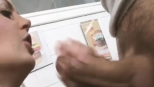 Sexy Uniforms Scene 1 Backroom DP Orgy with Two Busty Blonde MILFs Covered in Semen