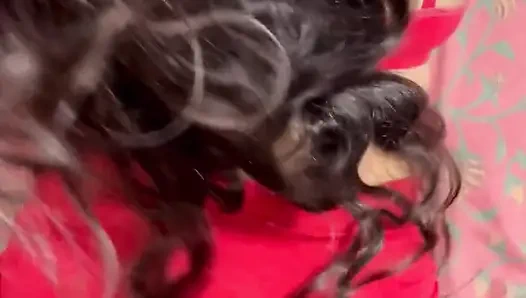 Uzun saçlı seksi saç işi ile anal sikiş ve amcık sert sikiş seksi sonam yenge tam video