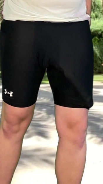 Iconic moment from "Huge cock cyclist risky cumshot in public park"