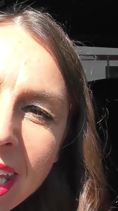 Captivating moment from "German Big Tits Mature Sexy Susi Picks Up Strangers For Car Orgy Sex"
