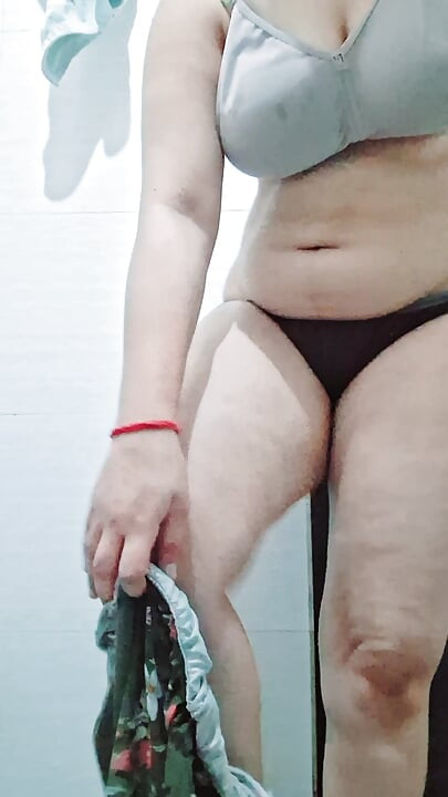 First time young Indian girl live on firlty bathroom