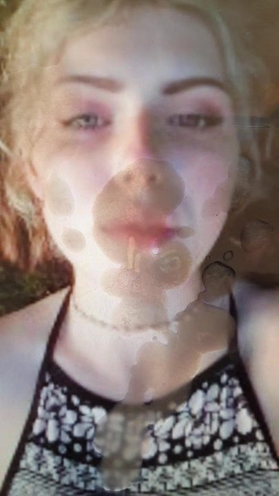Cum tribute for sweet blonde #01