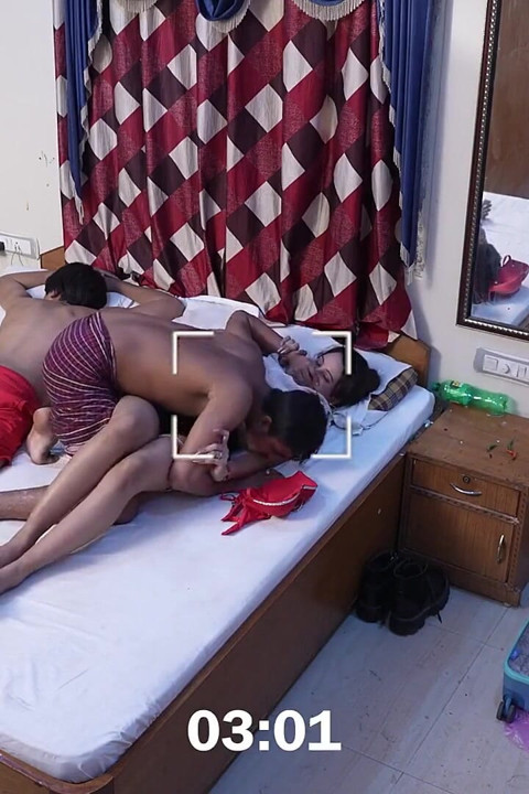 Please Don't Make Any Sound! Fucks Boss Wife Infront of Him
