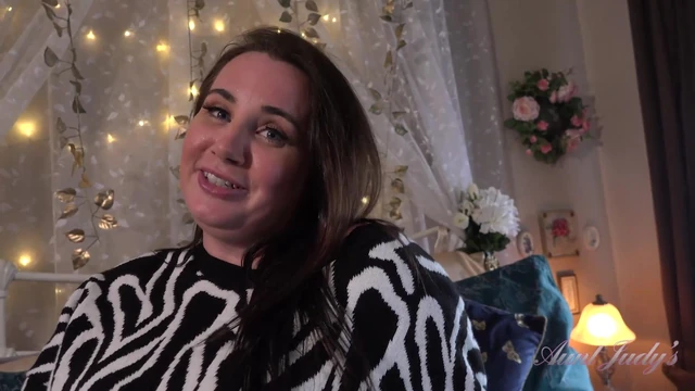 Auntjudys - Your Busty Stepmom Mrs. Fluffy Sucks Your Cock and Lets You Fuck Her (pov)