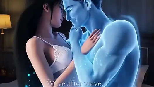 A lonely young beauty is haunted by a handsome ghost at night