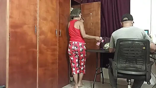 My trip was delayed a bit because, stepbrother, you have to masturbate in front of me. What a delicious cock you have.!