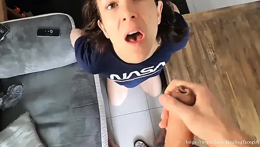 Three Blowjobs in One Day - My Mouth Is His Personal Fucktoy!