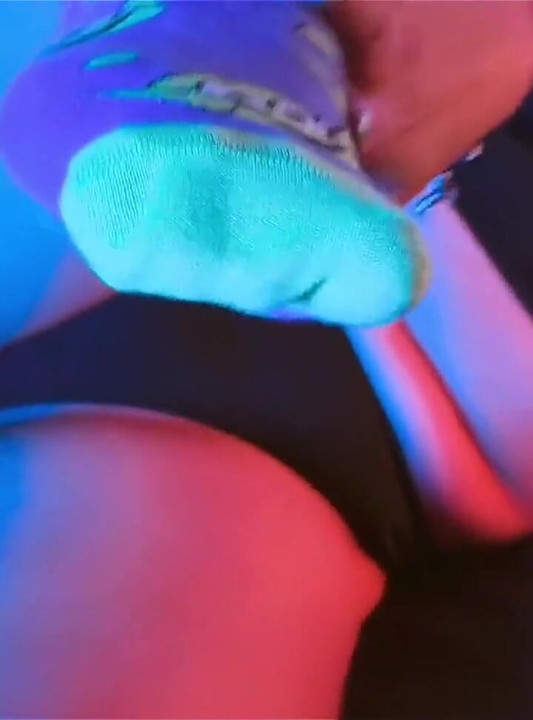 Slicking My Feet Nicely so They Slide in Nicely During a Footjob.