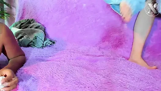 Creamy Tongue in Her Waxed Pussy