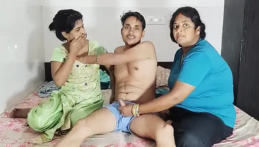 Indian Threesome Sex with Neha Bhabhi and Next Door Neighbour
