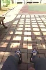outside