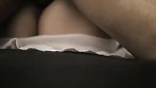 Indian Hijab Babe in Shiny Satin Lingerie - Big Ass Creampie Finish