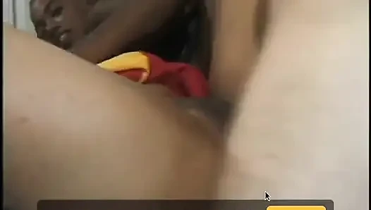 White tattoed stud gets his tool sucked and fucked by two ebony babes