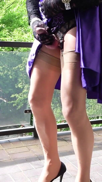 Jaw-dropping moment from "Triple Cumshot In Shiny Satin"