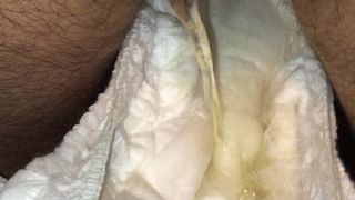 Pissing in panties and diaper