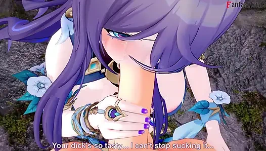 Lauma ateşli oral seks - Genshin Impact