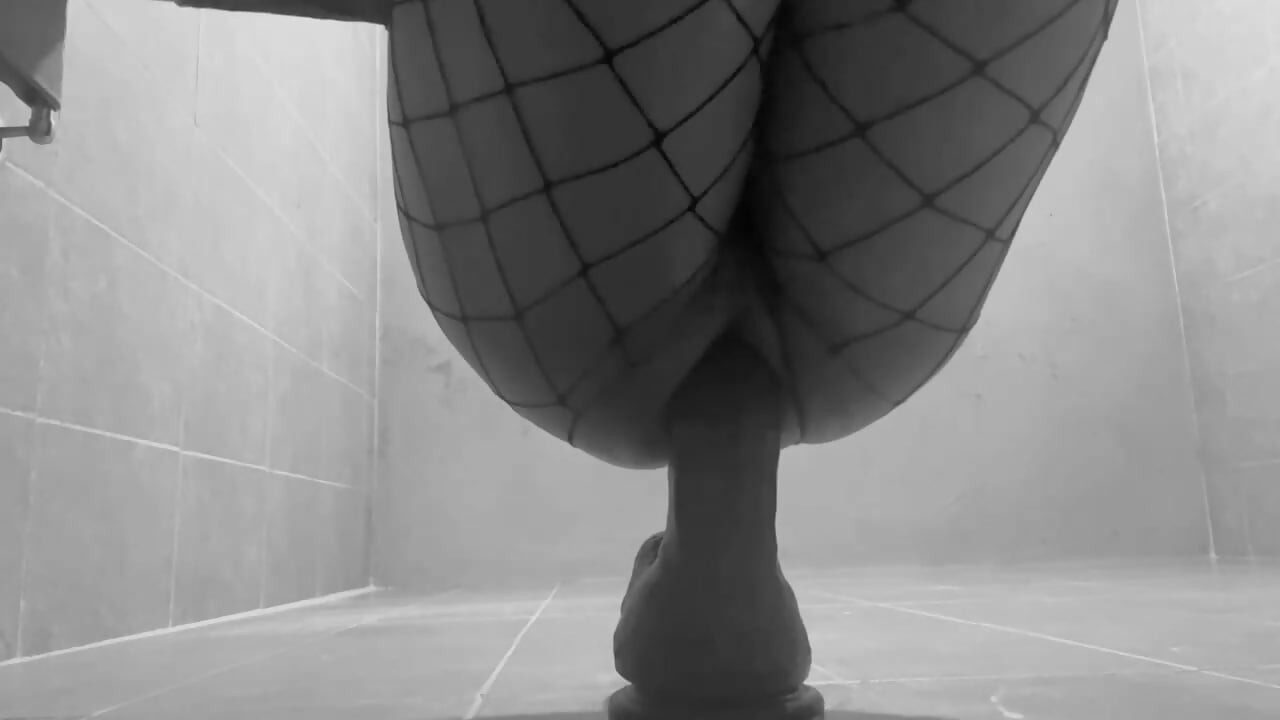 fucking my ass with a 10 inch dildo