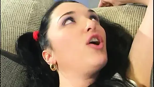 Petite little whore bounces her ass on hung studs long dick