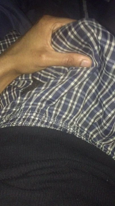 jerking in my boxers with pre cum #2