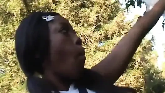 Black cheerleader gets pounded on couch