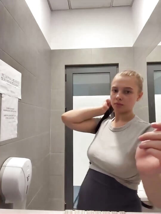First Time Double Penetrating in Public