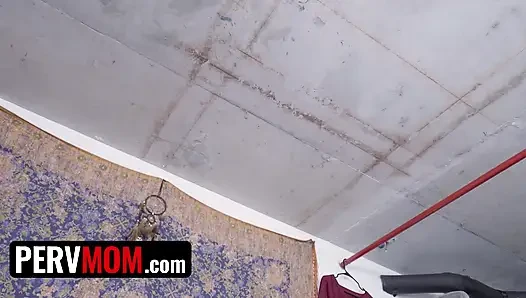 Sexy housewife Janna Hicks taking her stepson's big dick