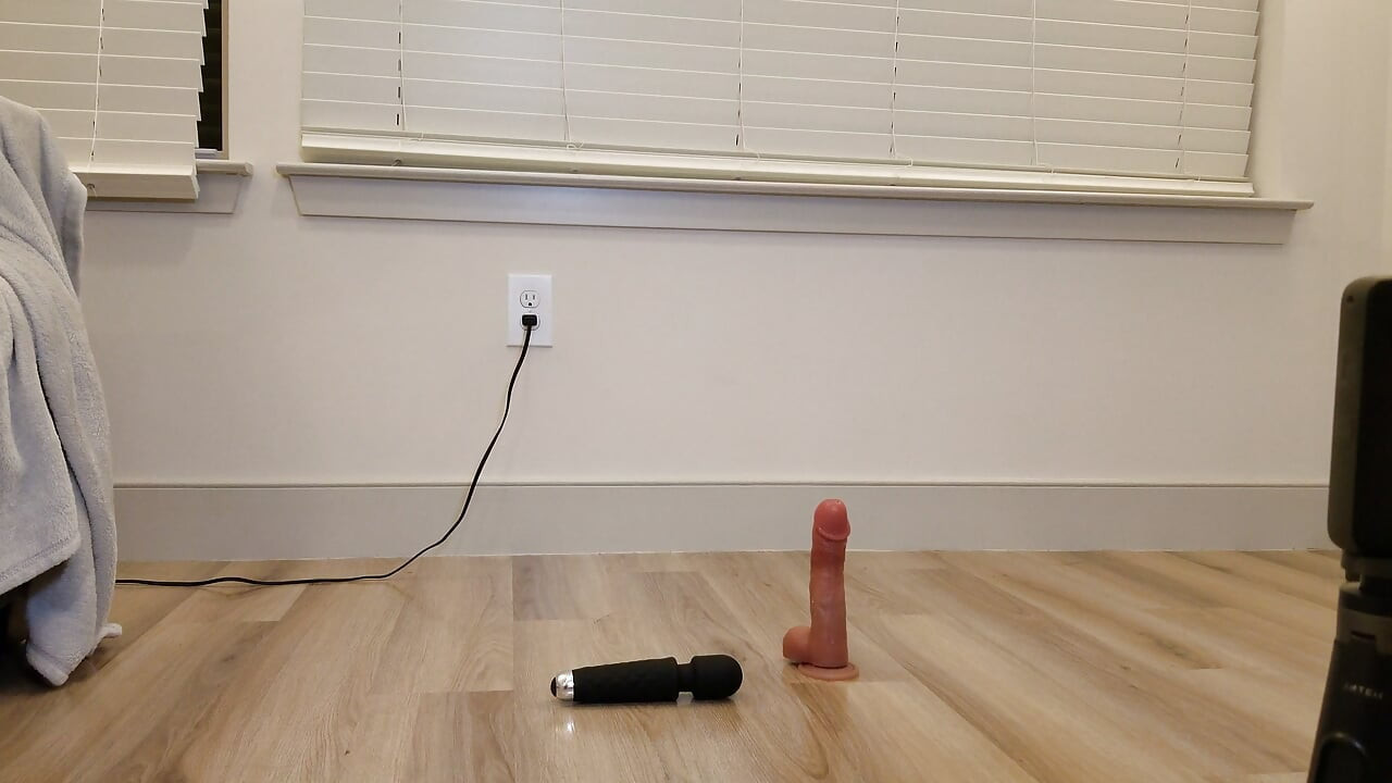 Putting on Chastity Then Riding Dildo