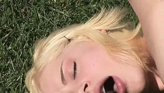 The cheerleader who loves the big cock inside her