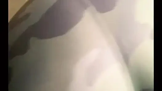 Having fun with my pussy outside