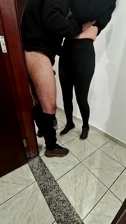 Coworkers having sex at the office with a facial.