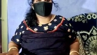 Дези возбужденная жена-толстушка из Кералы делает кам-шоу с муженьком