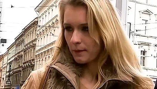 Blonde Slut Sucks Cock and Rides Hard Till Creampie