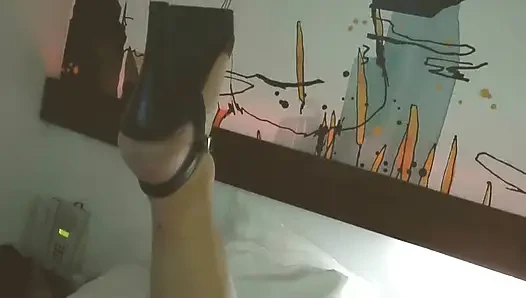 Swemature on the ferry Cinderella, playing with dildos, getting double, cock in anal and dildo in pussy, sucking my black dildo.