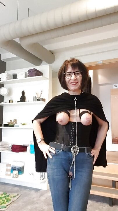 Hidden public bondage dress