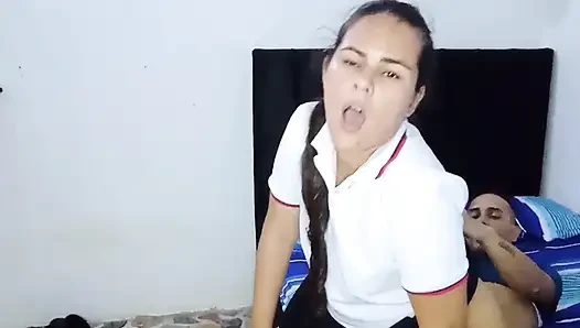 Sensual dance after school makes perverted stepdad hot