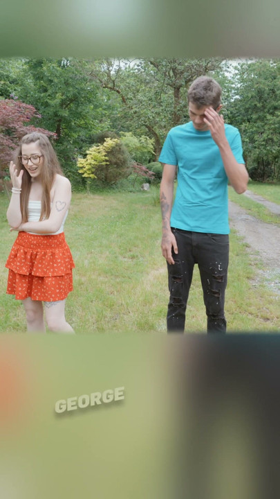 A Nerdy Girlfriend wants to make her Boyfriend jealous, so she Fucked his Daddy