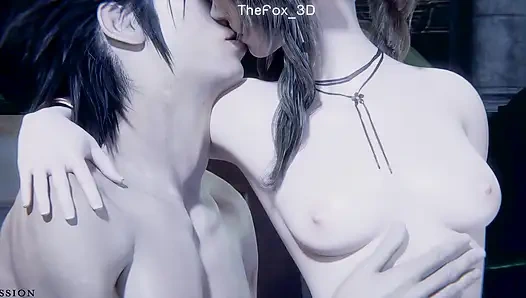 Final fantasy 7 FF7 - tifa + aerith all work 2025 WM vollfarb-Grading (Ton) von Widder-Besitz-animation 3D-hentai