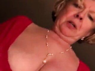 Hot slutty granny loves to ride and cums hard over the cock