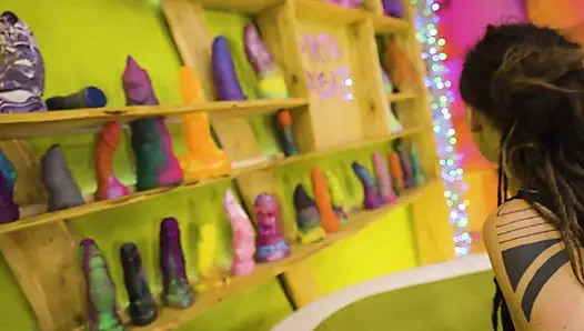 Tattooed Tease Takes On Zfilmz Wall – Intense Solo Challenge