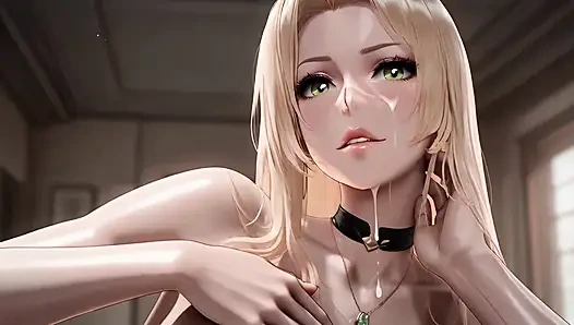 Blonde Bombshell with Perfect Big Tits Rides Hard