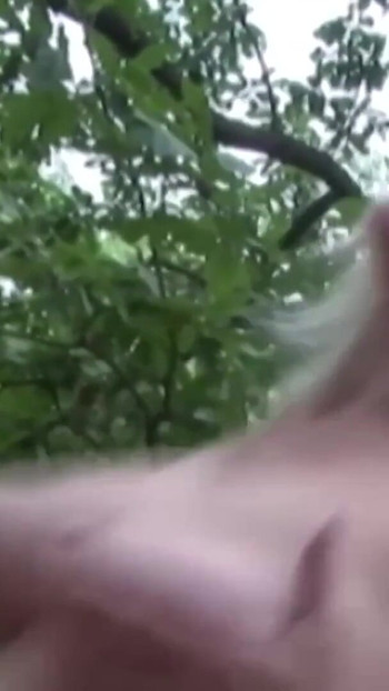 Powerful moment from "Blonde wife in the woods.... retro"