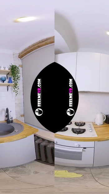 Margarita Teen Virtual 3D Strip in Kitchen