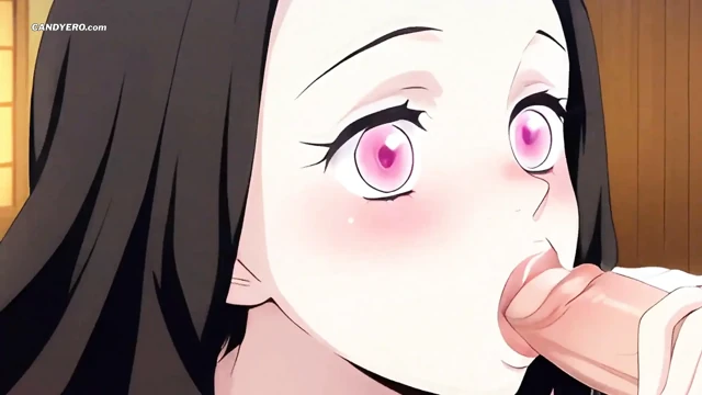 Nezuko's Pink Lips Wrapped Around His Cock – Soft, Warm, Hungry - AI Generated