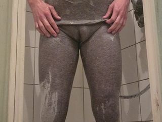 Everything gray under the shower