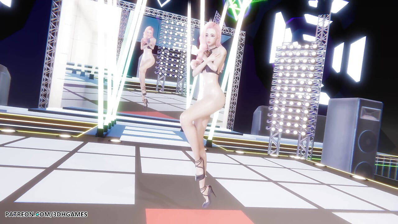 Mmd Twice - I Can't Stop Me Seraphine Sexy Striptease League of Legends Hentai Uncensored