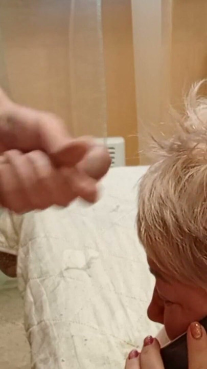 for ignoring my dick, I cum on my stepmom's hair | Clip 2