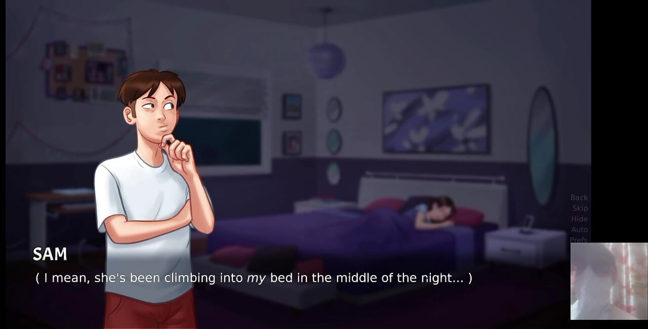 Step-Sis was surprised!! I sucked in her bed and hard fucked her.
