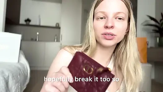 Findom luxury alışveriş vurgun 12k $ ağır boşaltma